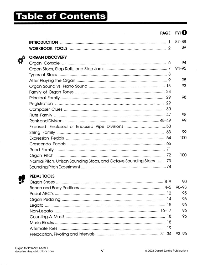 Label Organ Notes.pdf Organ for Primary (Level 1) | ORGANMASTER SHOES